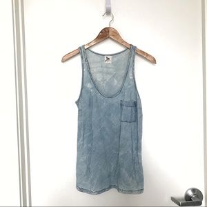 L’Agence Sun Bleached Denim Tank